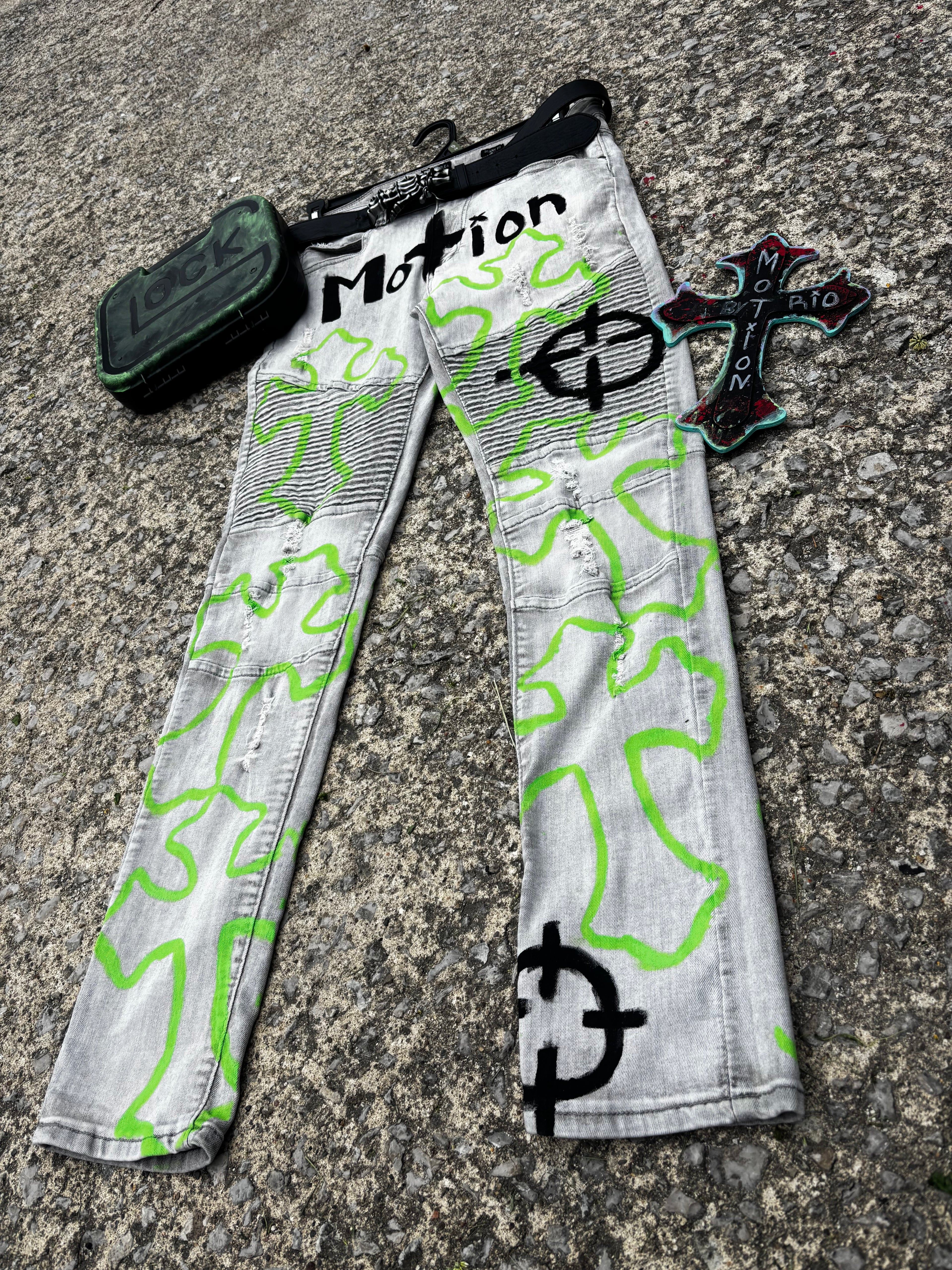BioHazard MoTion Custom Denim Jeans🧪🦠