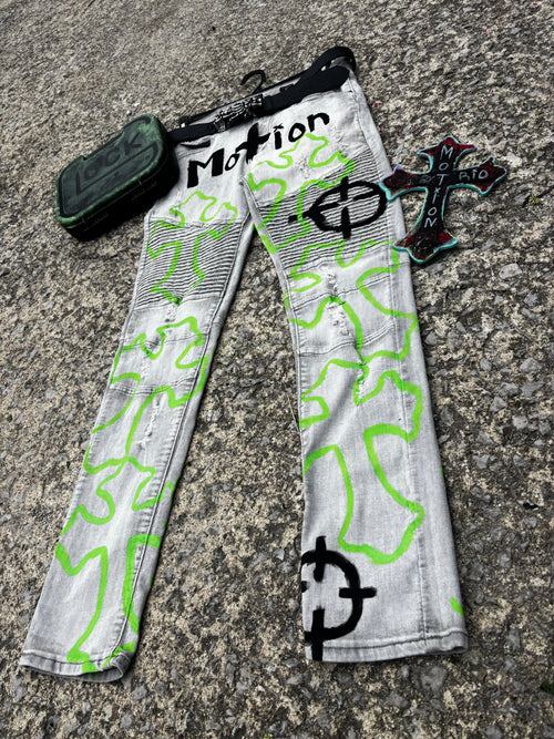 BioHazard MoTion Custom Denim Jeans🧪🦠