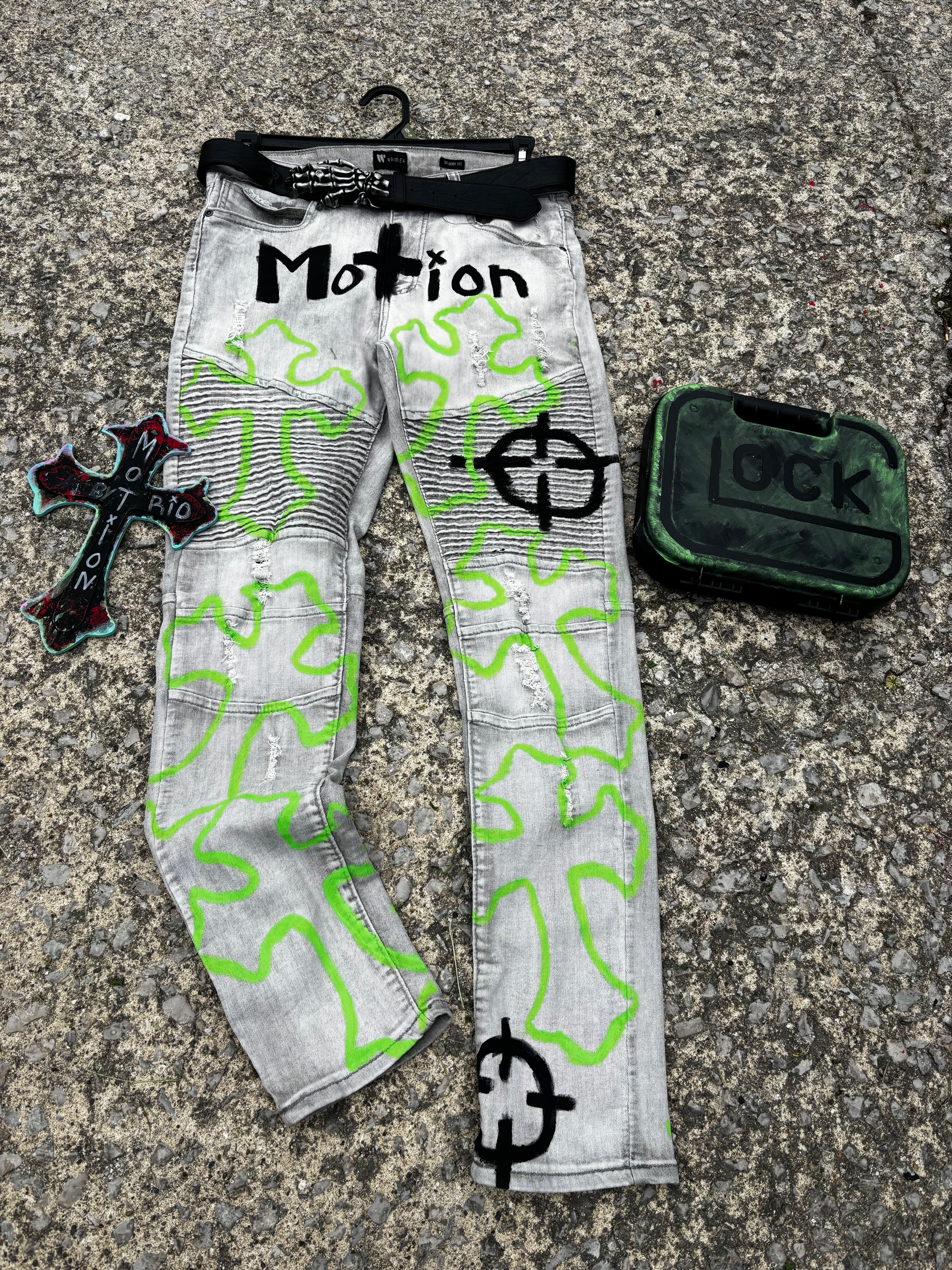 BioHazard MoTion Custom Denim Jeans🧪🦠