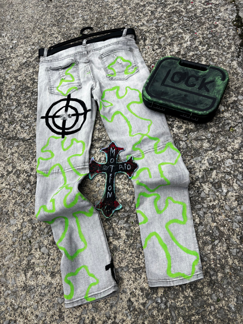 BioHazard MoTion Custom Denim Jeans🧪🦠