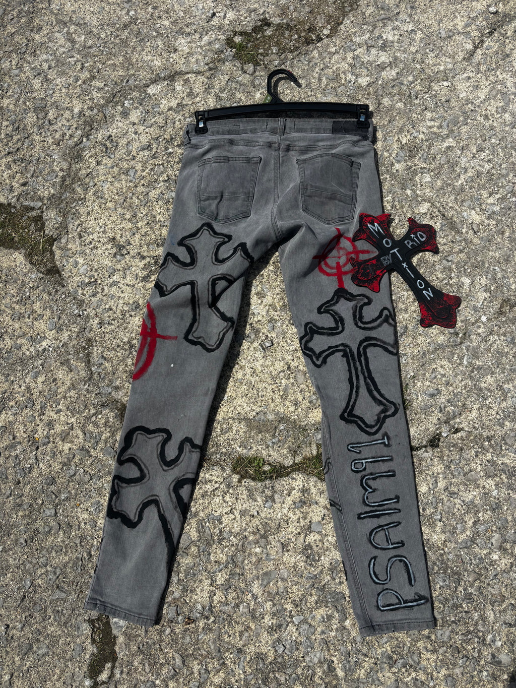 Silent Sinners Custom Denim Jeans