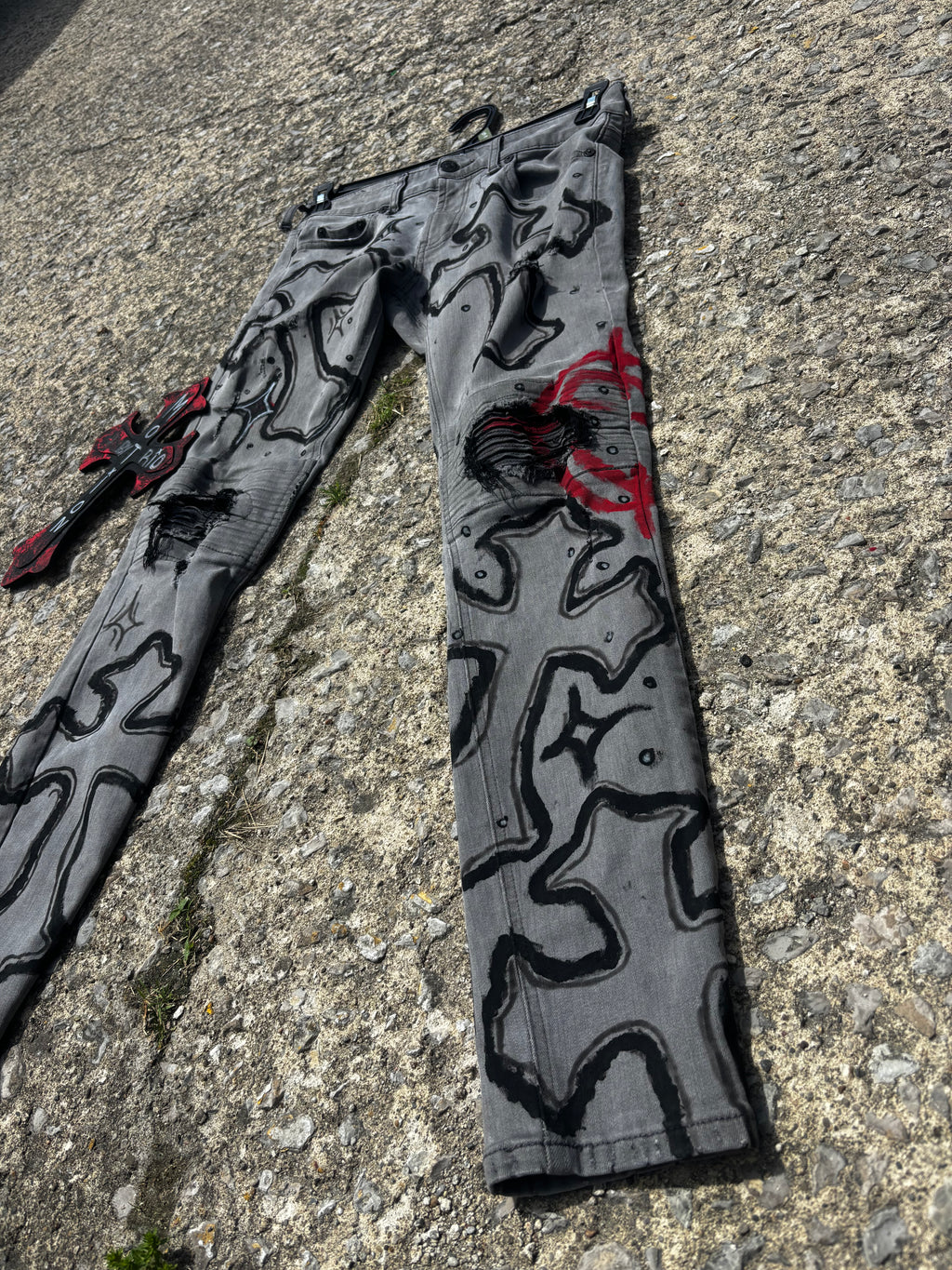 Silent Sinners Custom Denim Jeans