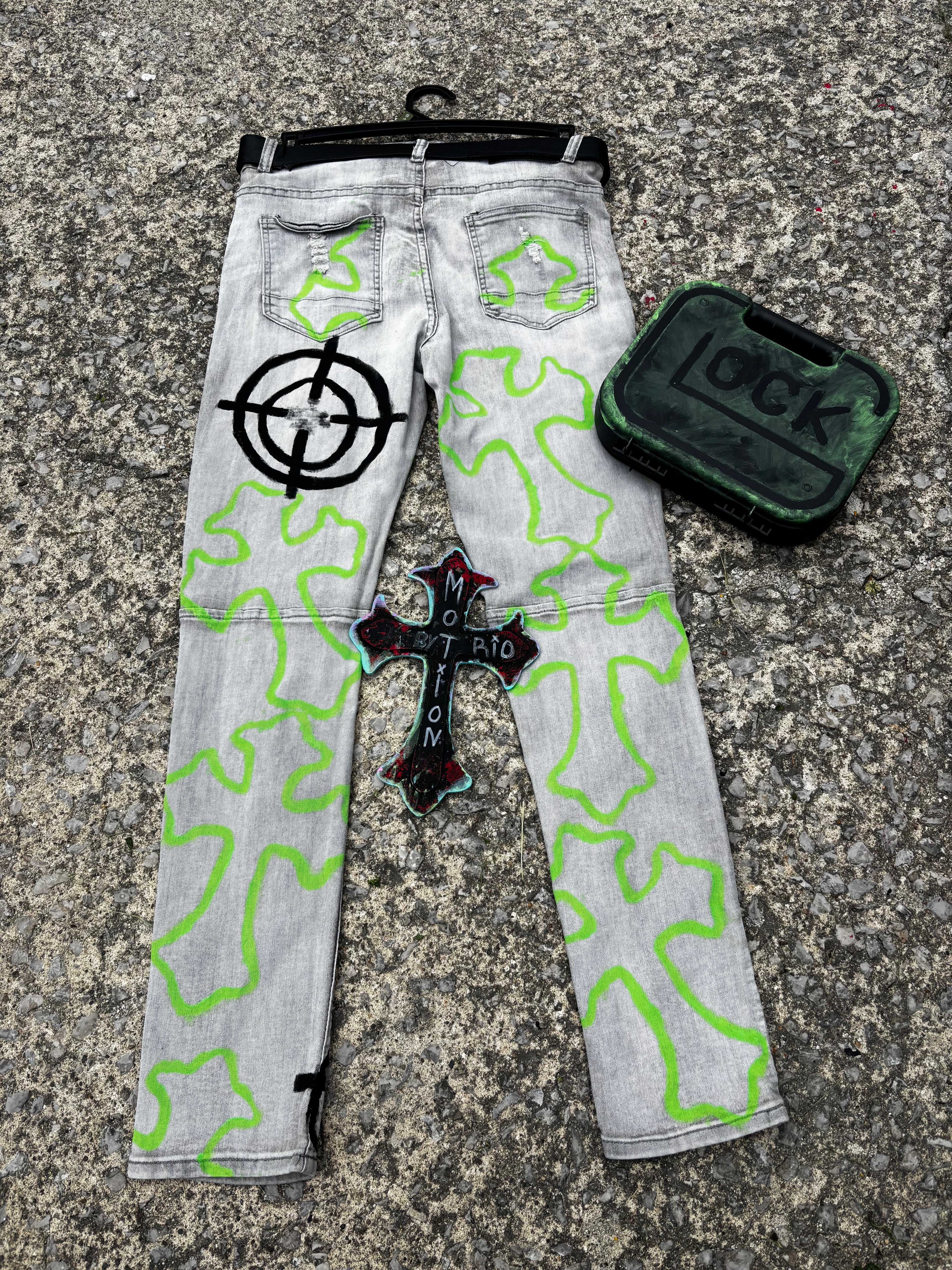 BioHazard MoTion Custom Denim Jeans🧪🦠