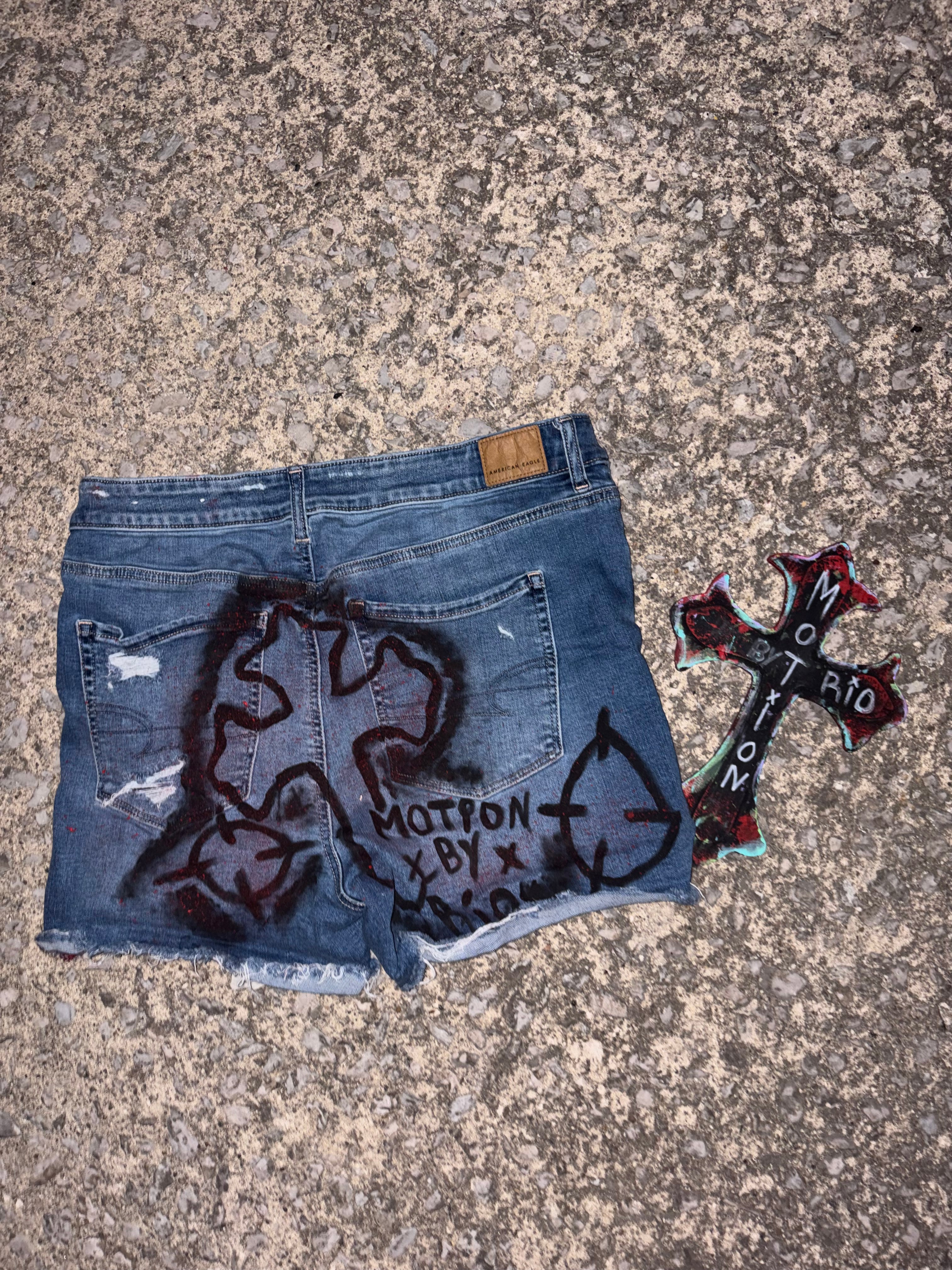 Fallen Halo Custom Denim Shorts-Women’s