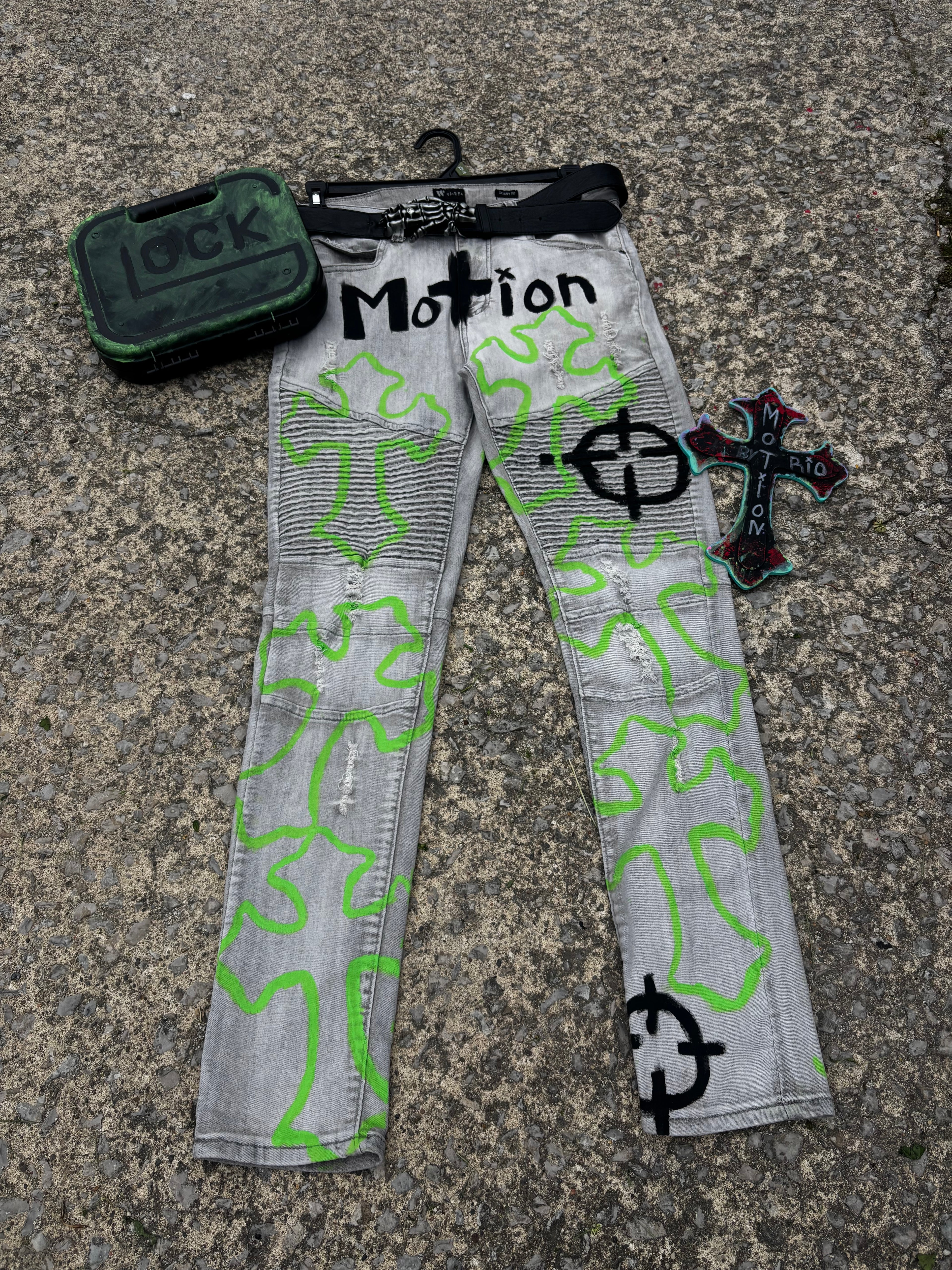BioHazard MoTion Custom Denim Jeans🧪🦠