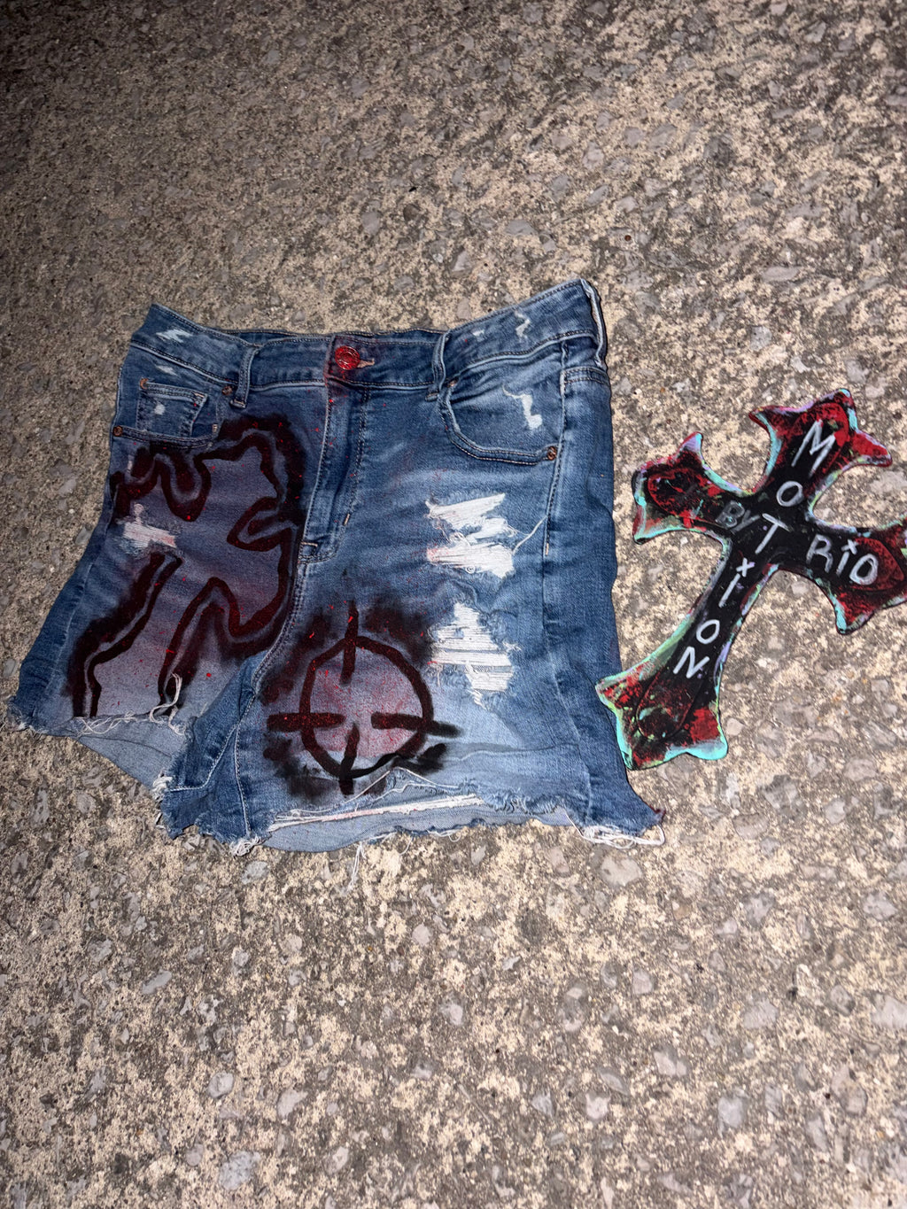 Fallen Halo Custom Denim Shorts-Women’s
