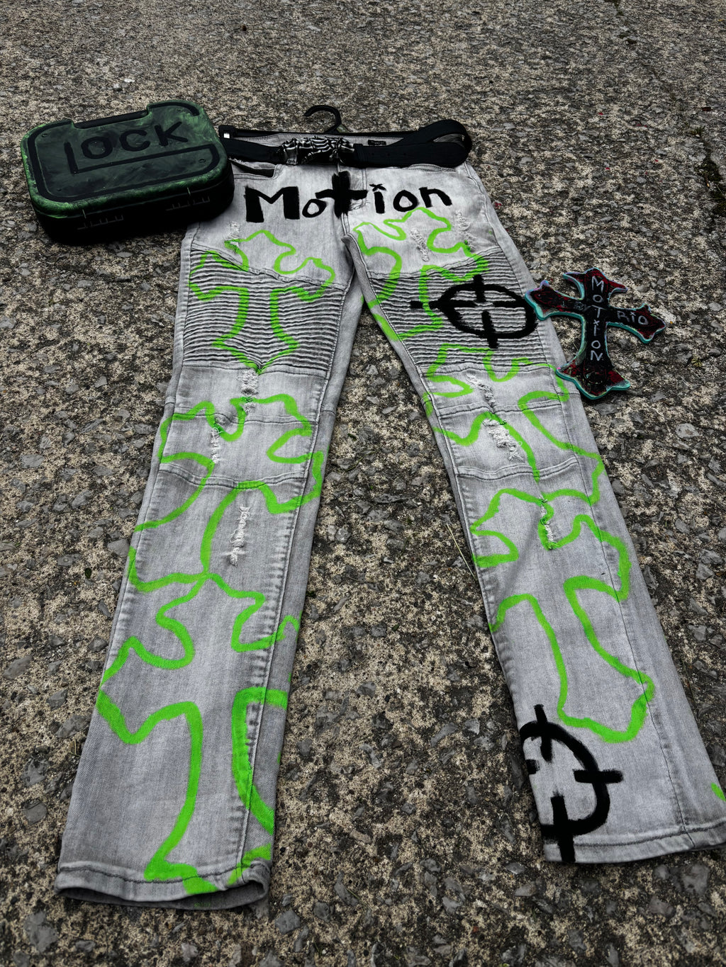 BioHazard MoTion Custom Denim Jeans🧪🦠