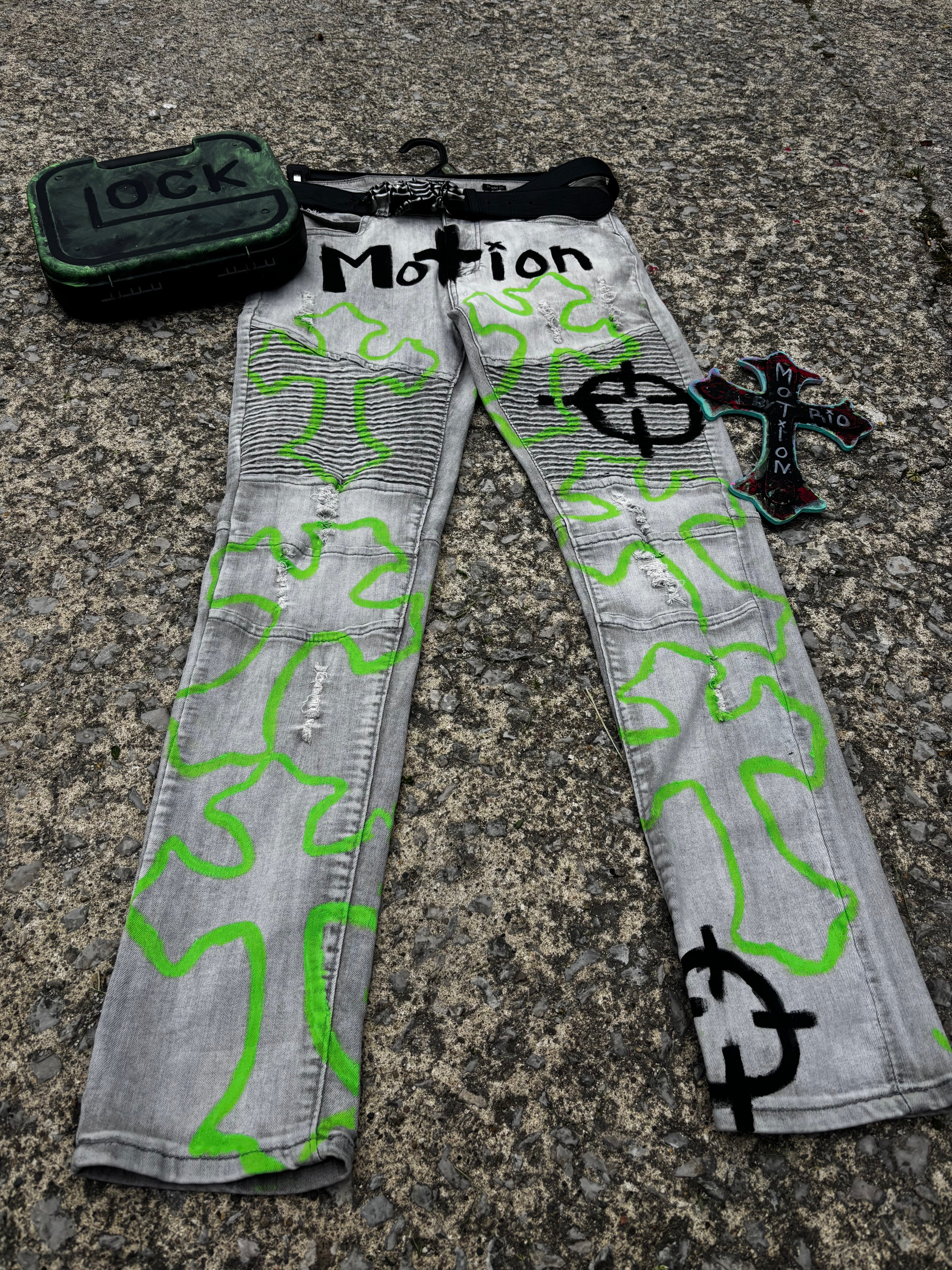 BioHazard MoTion Custom Denim Jeans🧪🦠