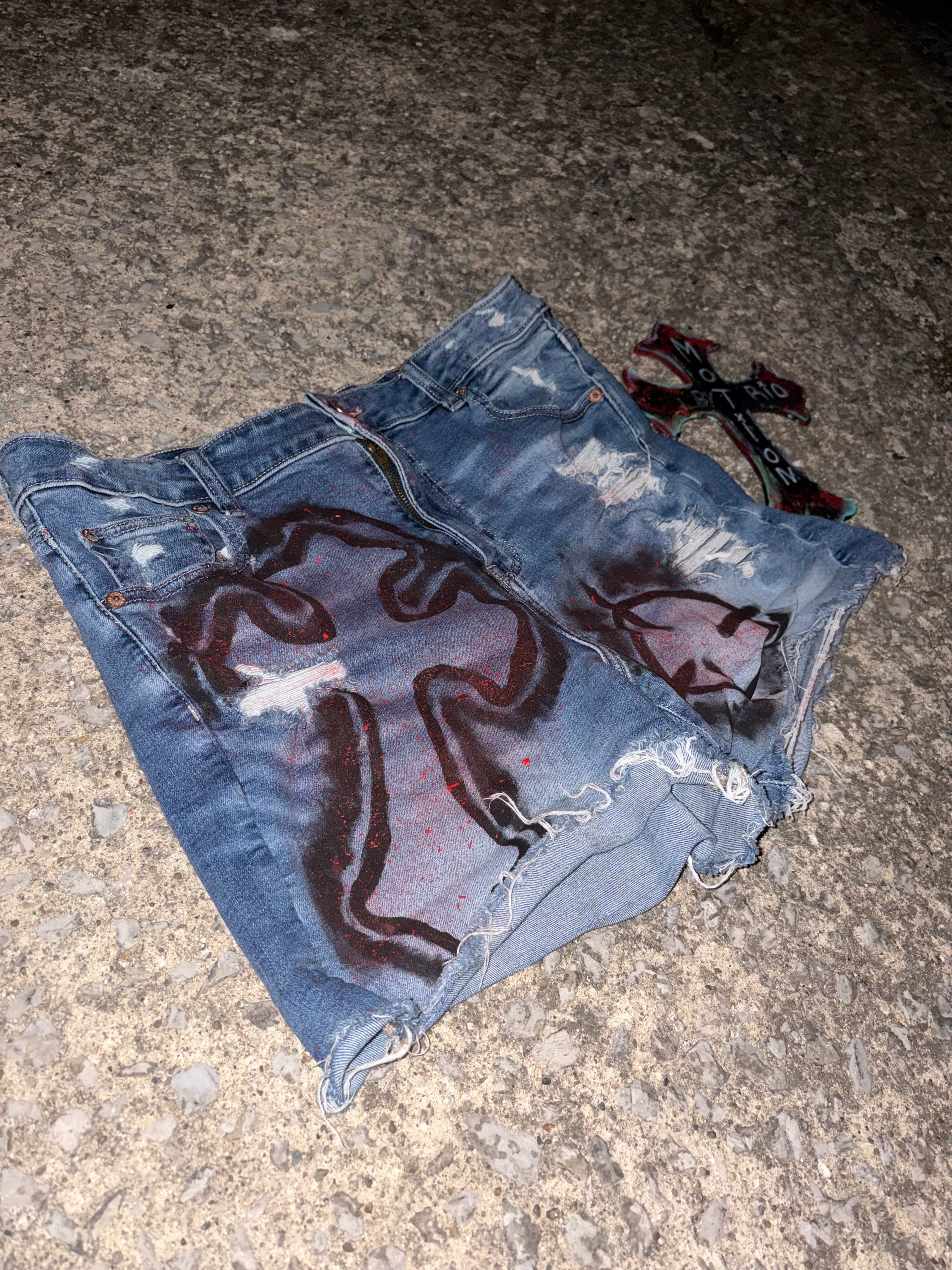 Fallen Halo Custom Denim Shorts-Women’s