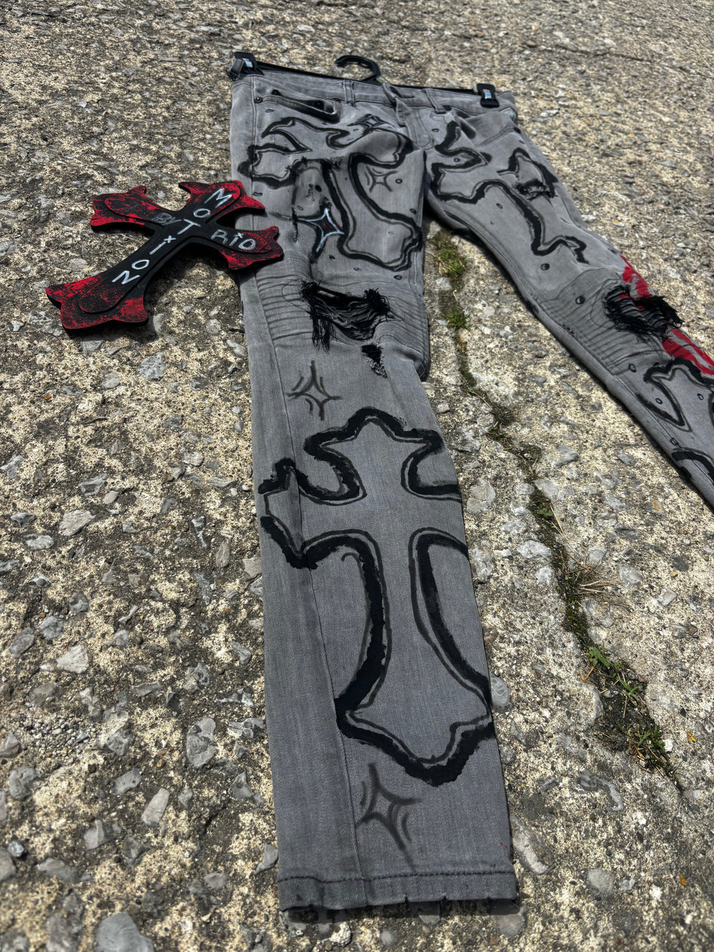 Silent Sinners Custom Denim Jeans