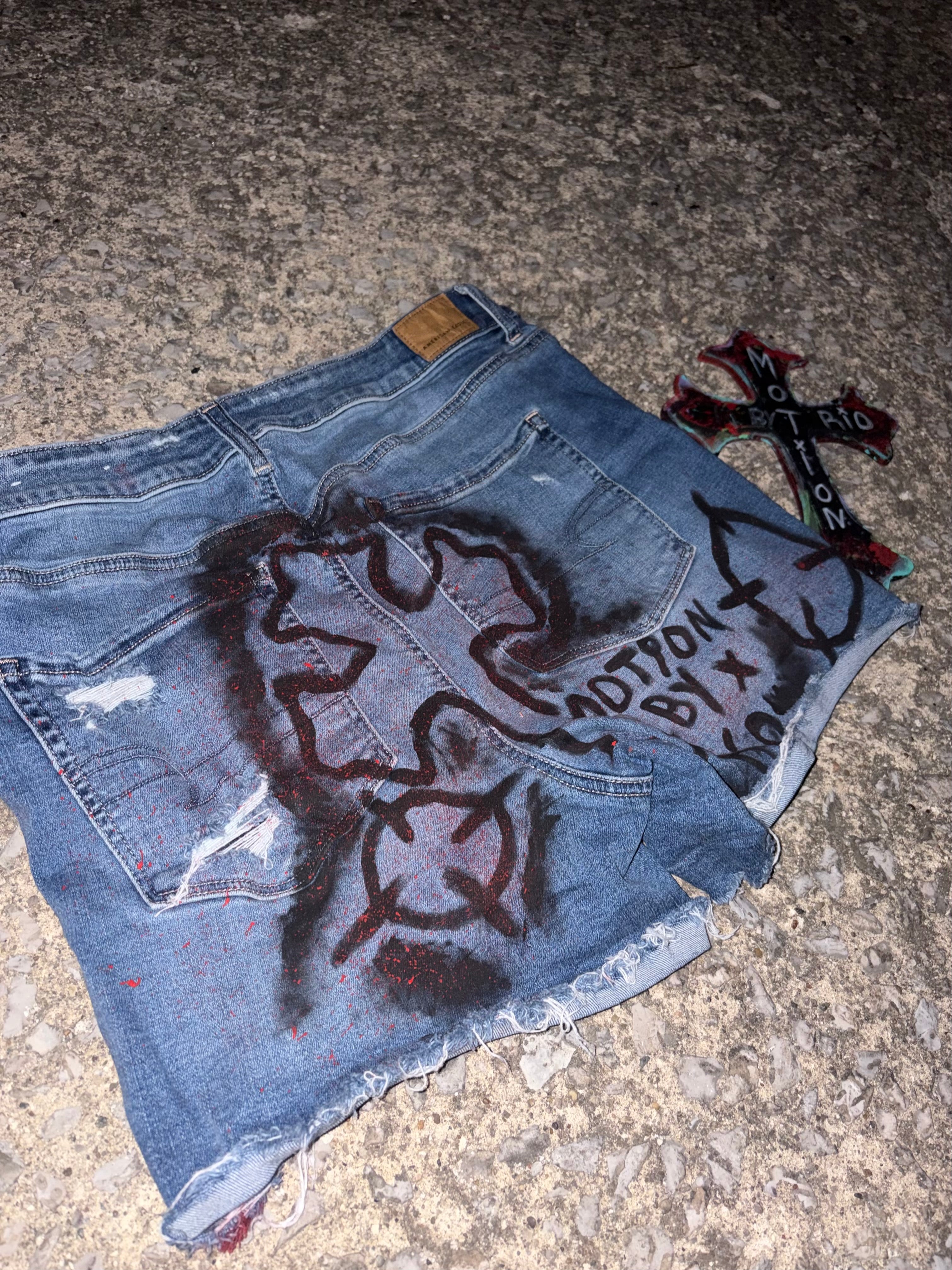 Fallen Halo Custom Denim Shorts-Women’s